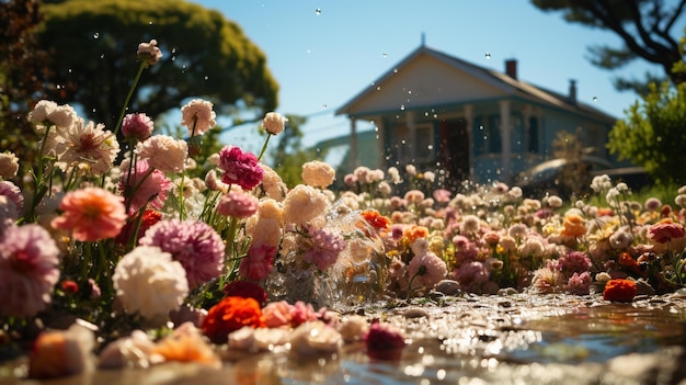 parterre de fleurs