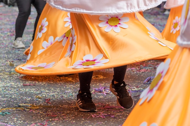 Participants au festival du défilé de carnaval