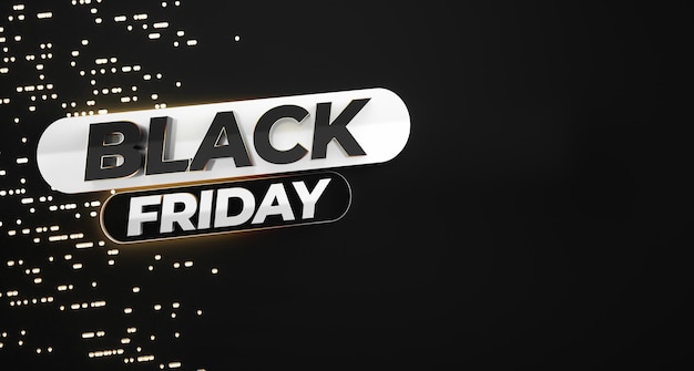 Photo particules black friday neon 3d