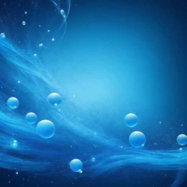 particules bleues de vecteur sur fond de mouvement fluide