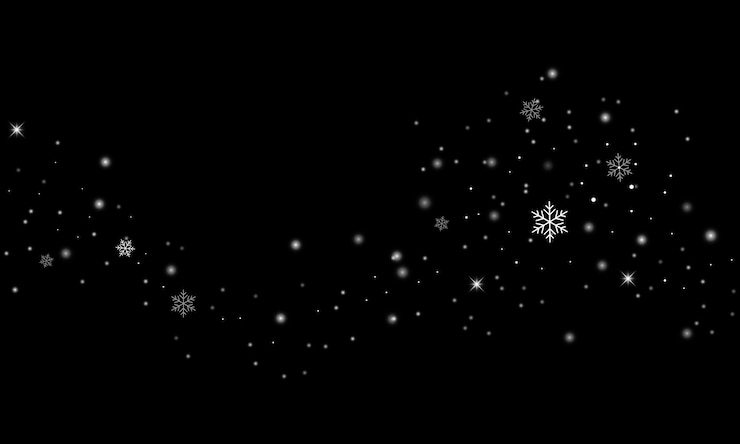 Photo particules de flocons de neige de couleur blanche scintillante effet de fond pour carte de vœux de luxe lumière de noël