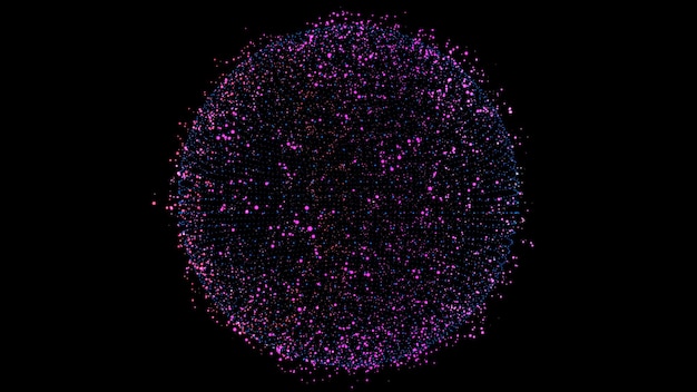 Particules d'une sphère