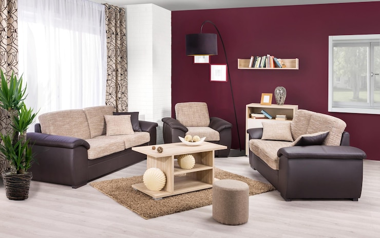 Photo pas d'humains canapé rideaux paysage végétal fenêtre livre à l'intérieur lampe tapis table