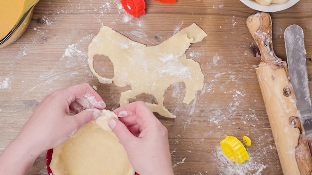 Pas à pas. Faire une croûte à tarte à partir de zéro pour cuire une tarte à la citrouille.