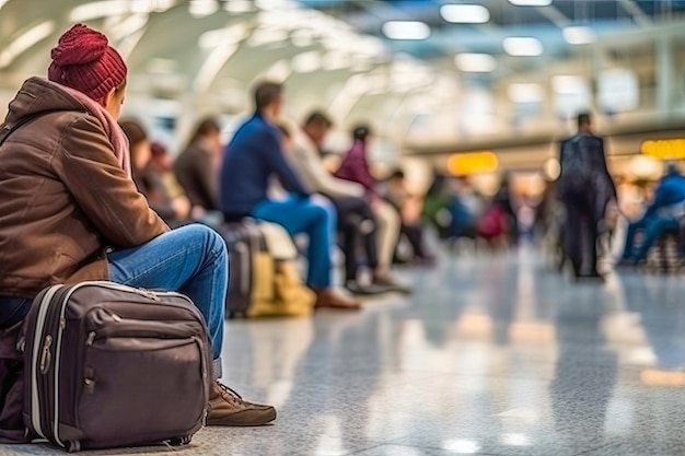 Les passagers du chaos de l'aéroport bloqués par des retards de vol