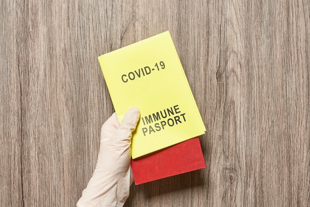 Photo passeport immunitaire covid vaccin id passeports covid nouveaux passeports de voyage avec vaccination ou