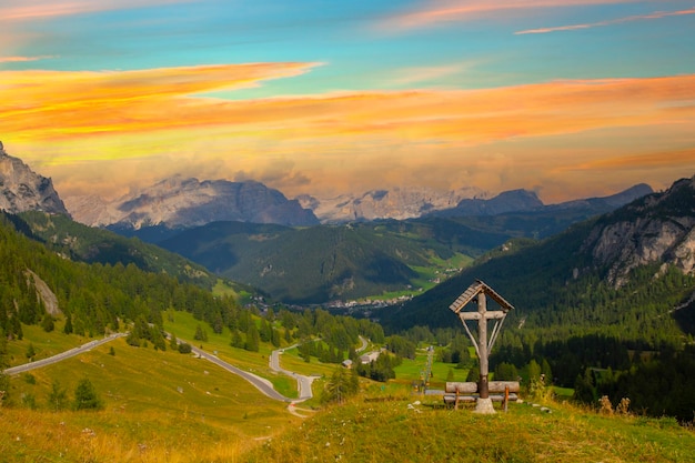 Passo Gardena Tyrol du Sud Dolomites Italie