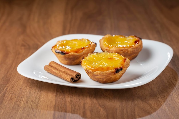 Pastel de nata ou Pastel de belem Dessert traditionnel portugais