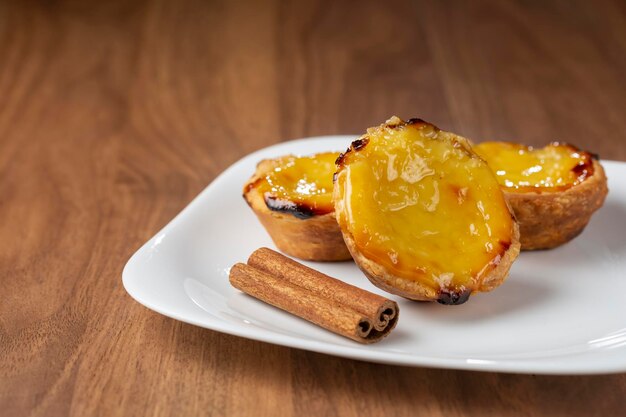 Pastel de nata ou Pastel de belem Dessert traditionnel portugais