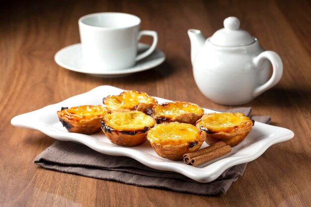 Pastel de nata ou Pastel de belem Dessert traditionnel portugais