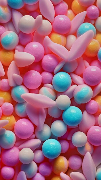 pastels de bonbons de couleur