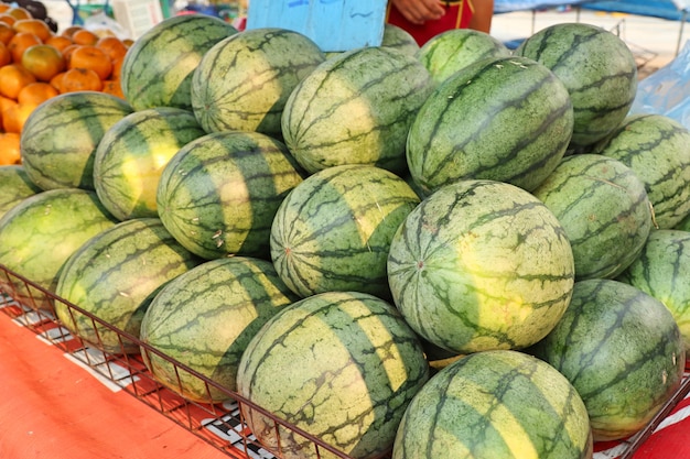 pastèque à la nourriture de rue