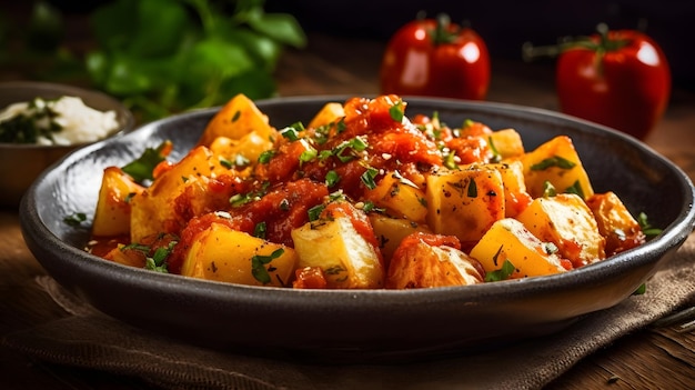 Patatas bravas espagnoles générées par l'IA