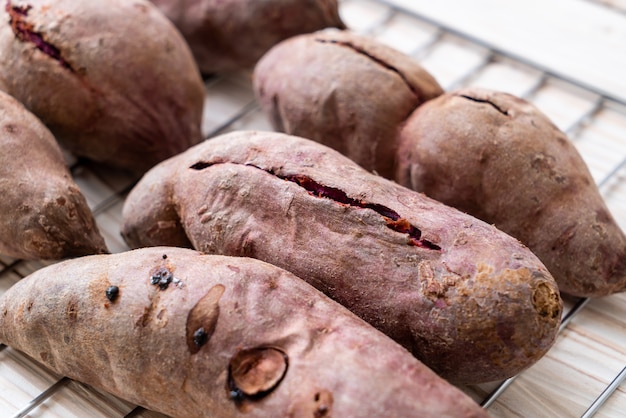 patates douces violettes