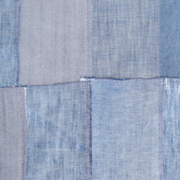 Patchwork de vieux rabats en denim