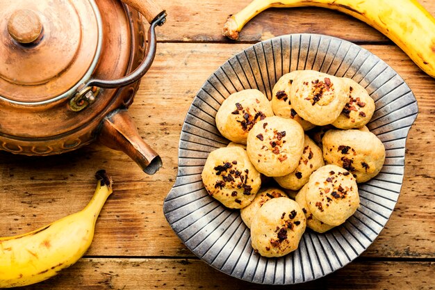 Pâte à la banane savoureuse.