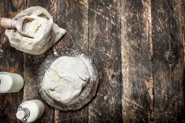 Pâte à base de farine de lait frais.