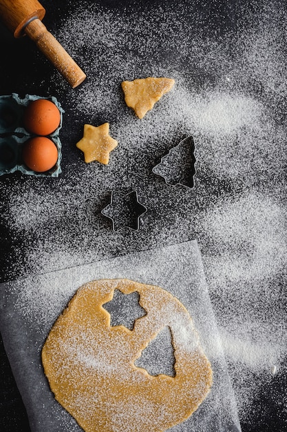 Pâte à biscuits en pain d'épice pour Noël