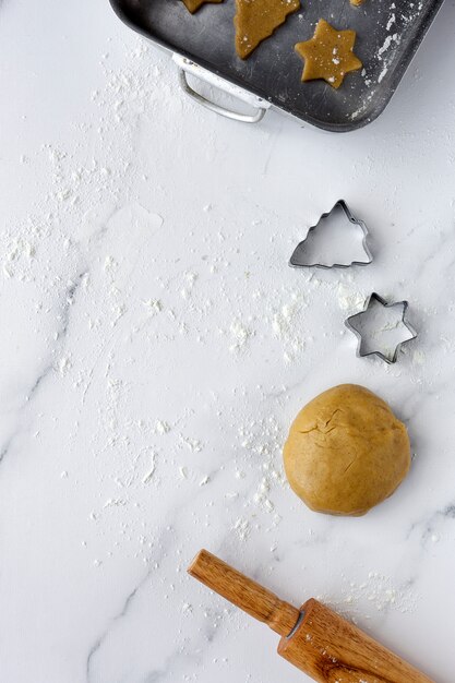 Pâte à biscuits en pain d'épice pour Noël