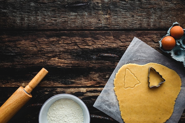 Pâte à biscuits en pain d'épice pour Noël