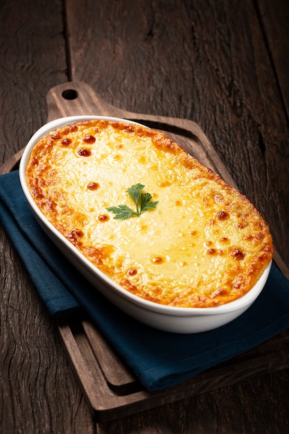 Pâté chinois (escondidinho). Cuisine typiquement brésilienne.