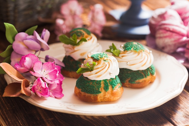 Pâte à choux sucrée au chou blanc