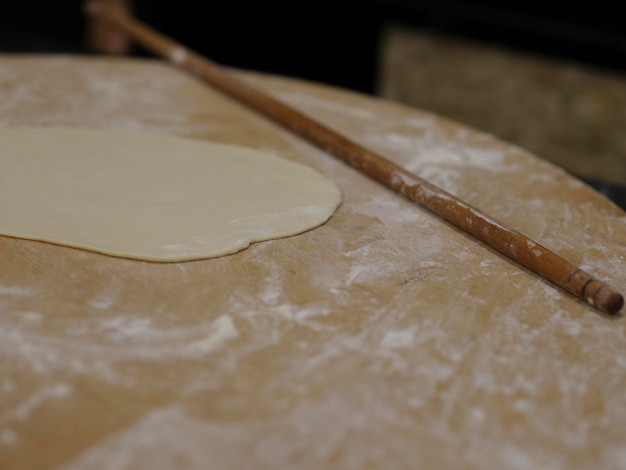 Pâte fraîche dans une boulangerie