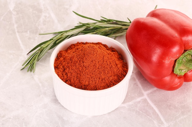 Pâte de paprika rouge à la poudre