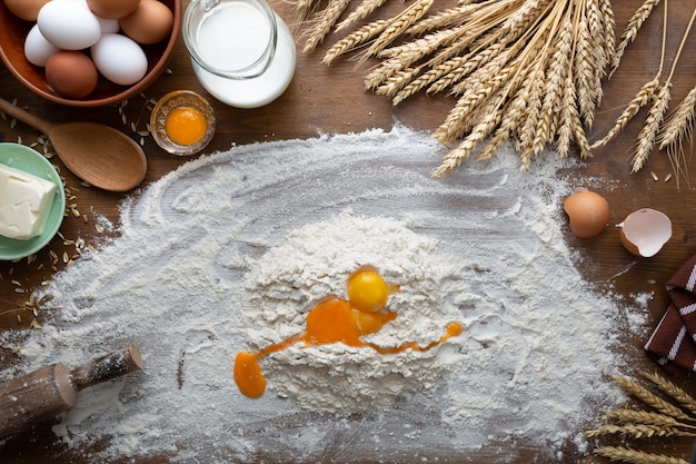 Pâte à pâtisserie selon une ancienne recette.