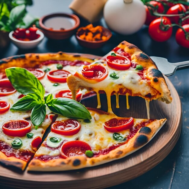 Photo pâte à pizza italienne et échecs