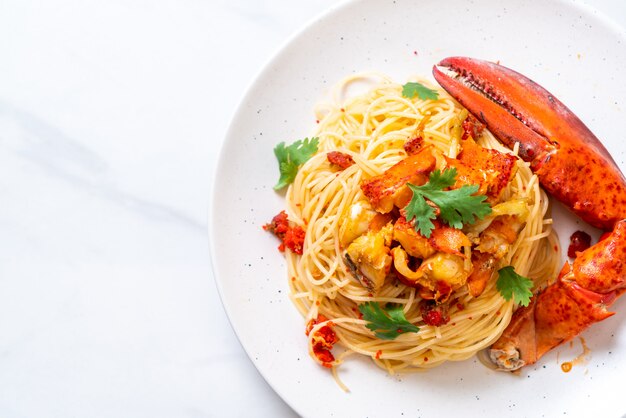 Pâtes all&#39;astice ou spaghetti de homard