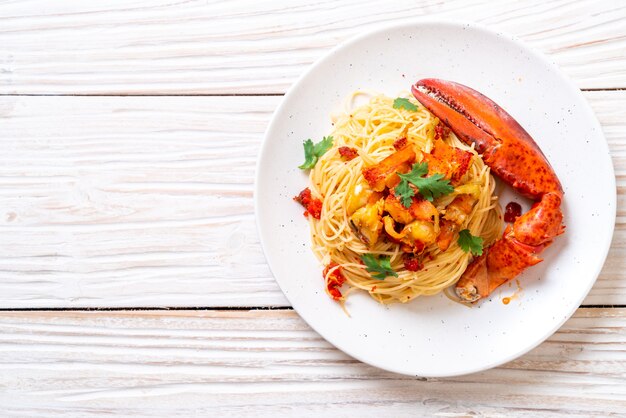 Pâtes all'astice ou spaghettis au homard