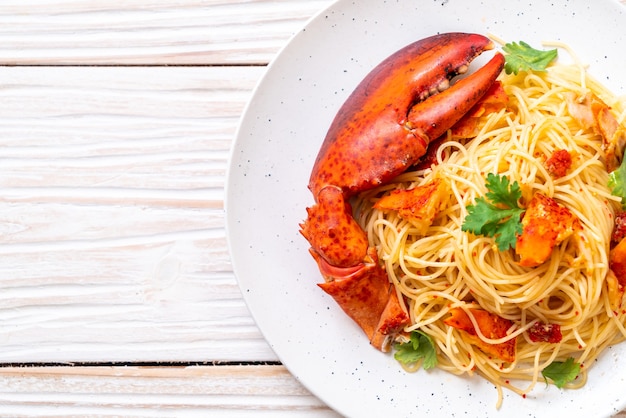 Pâtes all'astice ou spaghettis au homard