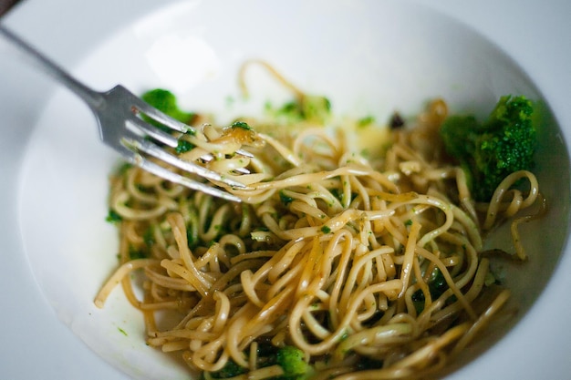 Pâtes au brocoli et au saumon