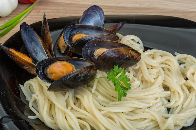 Pâtes aux moules