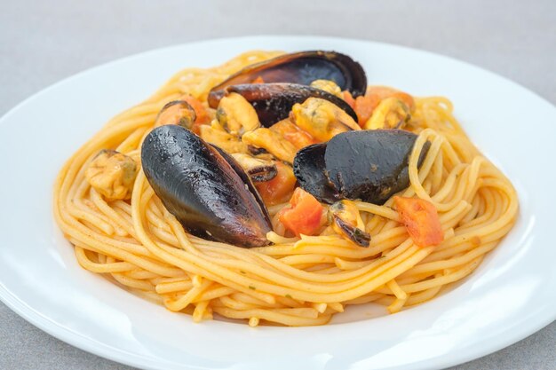 Pâtes aux moules