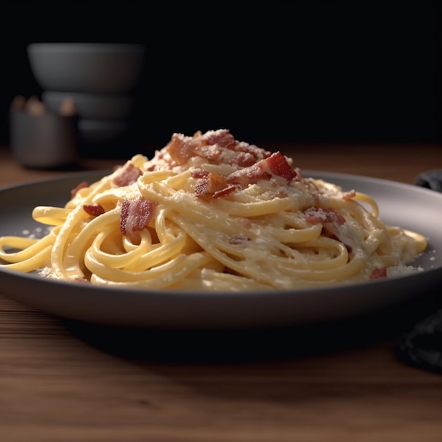 Des pâtes de carbonara crémeuses ultra-réalistes