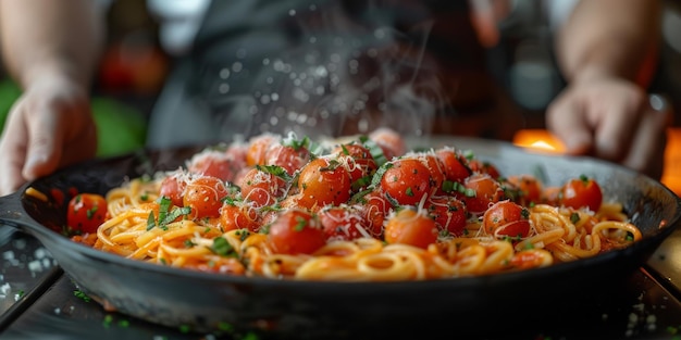 Les pâtes classiques sur le fond de la cuisine, le régime alimentaire et le concept alimentaire