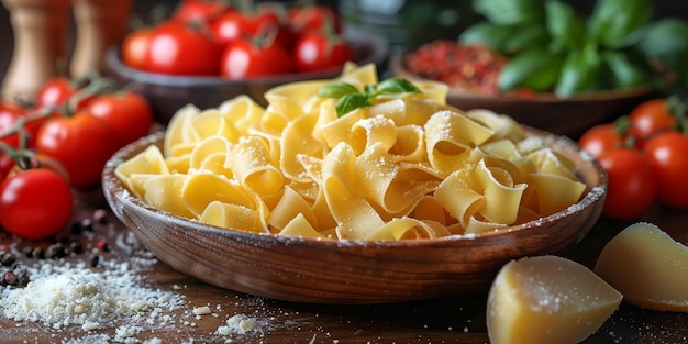 Photo les pâtes classiques sur le fond de la cuisine, le régime alimentaire et le concept alimentaire