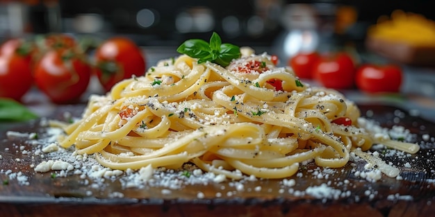 Les pâtes classiques sur le fond de la cuisine, le régime alimentaire et le concept alimentaire