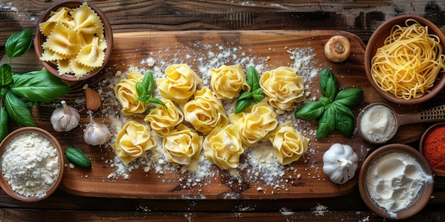 Photo les pâtes classiques sur le fond de la cuisine, le régime alimentaire et le concept alimentaire