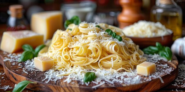 Les pâtes classiques sur le fond de la cuisine, le régime alimentaire et le concept alimentaire