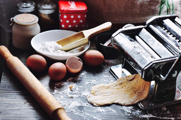 Photo pâtes faites à la maison