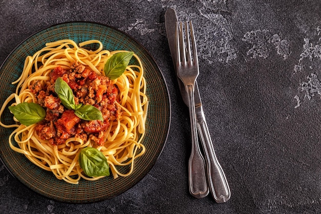 Pâtes italiennes à la bolognaise