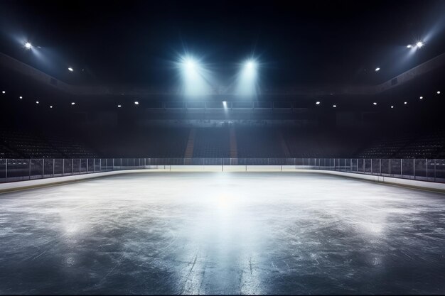 Patinoire de hockey Générer Ai