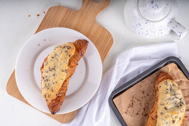 Une pâtisserie à dessert sucrée à la mode