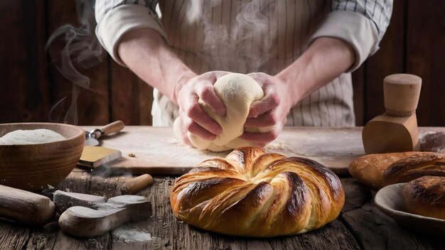 Pâtisserie du pain et de la pâtisserie savoureuse