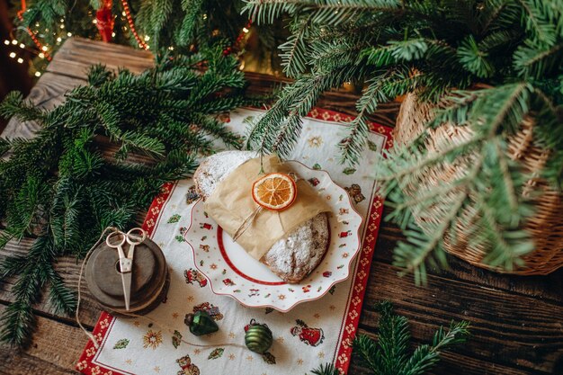 Photo pâtisserie maison, adit de noël, cadeau pour les vacances d'hiver