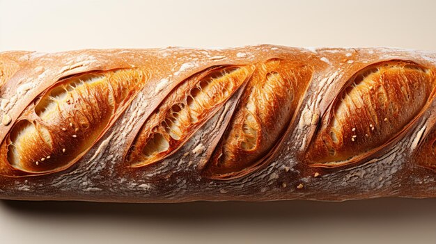 Pâtisserie de pain croustillant à la baguette française croustillante
