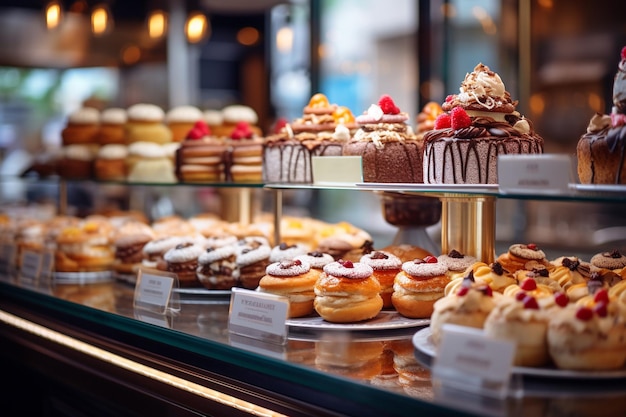 La pâtisserie présente des friandises